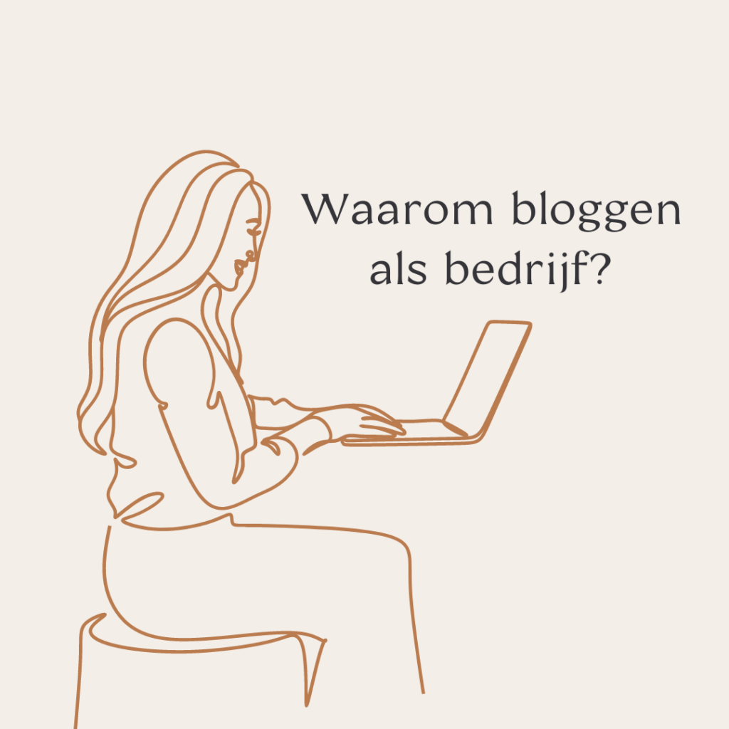 Deze afbeelding bevat dezelfde tekst als de titel van dit blogartikel, namelijk: Waarom bloggen als bedrijf?